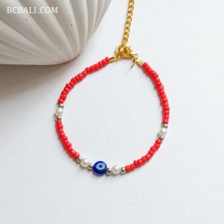 Best Quality Evil Eyes Beads Bracelet Premium Handmade in Bali